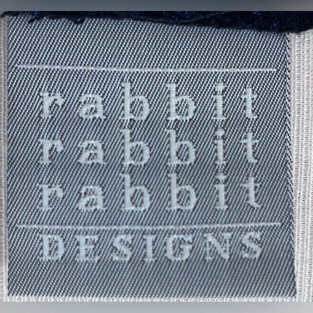 NWT Vintage Rabbit Rabbit Rabbit Designs midi short sleeve dress. - Picture 8 of 15